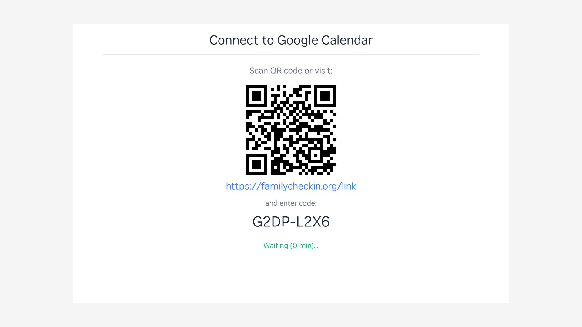 Roku screen showing device code and QR code