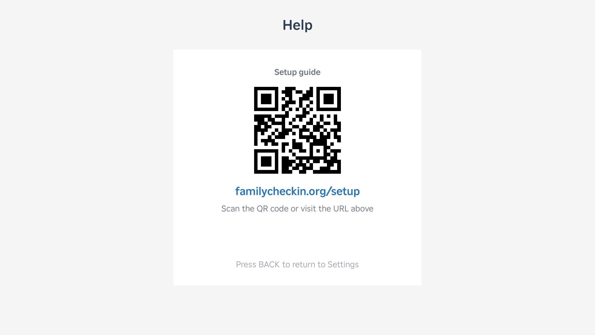 In-app help and support screen